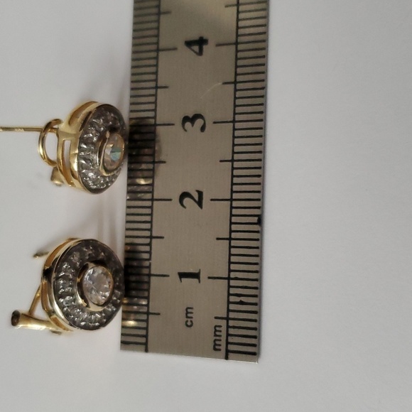 Sterling Silver 925 Solitaire Earrings - Picture 5 of 5